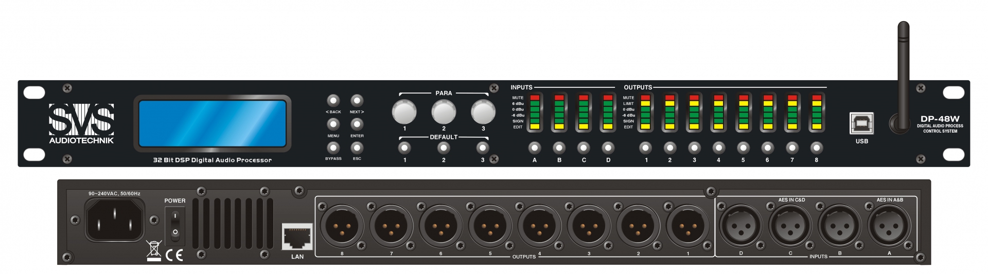 SVS Audiotechnik DP-48W Цифровой процессор: 4 входа 8 выходов в Чувашии