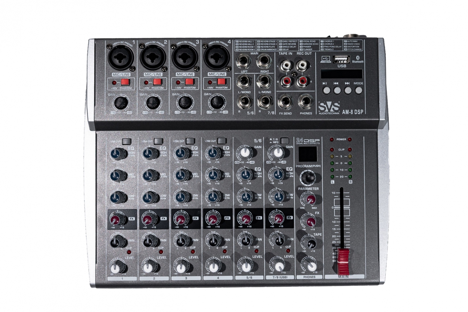 SVS Audiotechnik mixers AM-8 DSP Микшерный пульт аналоговый, 8-канальный в Чувашии